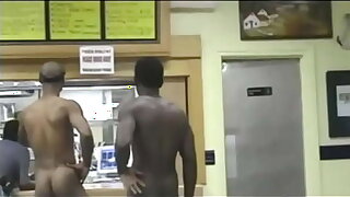 Guy Walks into fast food restaurant naked