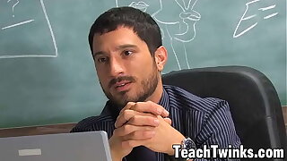 Teacher Get at Cox anal fucks young pupil Jason Alcok
